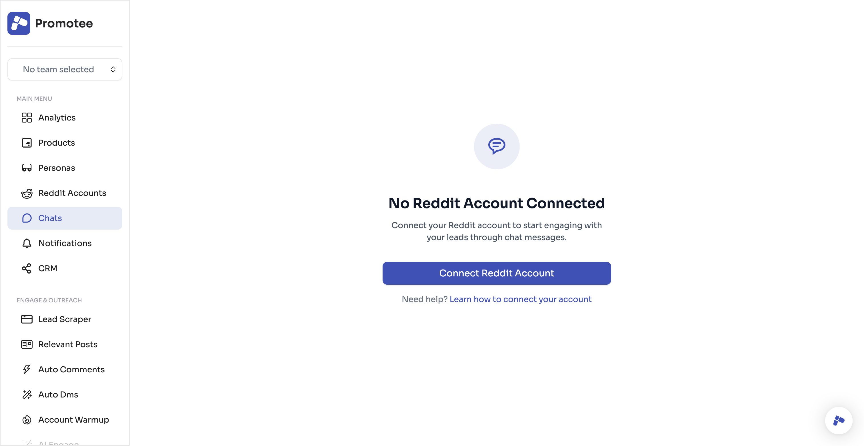 Promotee Chats Feature Screenshot